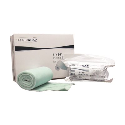 SportsWrap Non-Adhesive Dressing - 5" x 36" Roll (Box of 4)